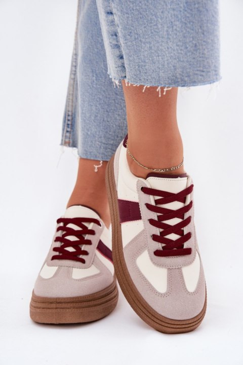 Buty Sportowe Model Dovina BL535P Bordo - Step in style Buty Sportowe Model Dovina BL535P Bordo - Step in style