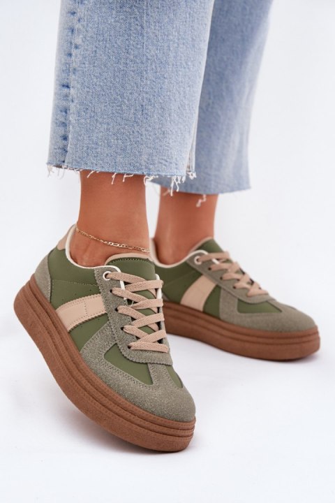 Buty Sportowe Model Dovina BL535P Green - Step in style Buty Sportowe Model Dovina BL535P Green - Step in style