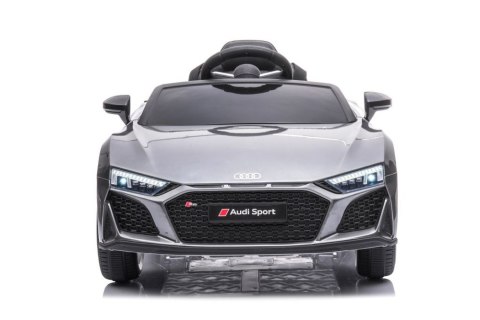 LEAN CARS Auto Na Akumulator Audi R8 Lift A300 Srebrne LEAN CARS Auto Na Akumulator Audi R8 Lift A300 Srebrne