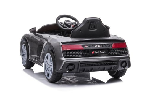 LEAN CARS Auto Na Akumulator Audi R8 Lift A300 Srebrne LEAN CARS Auto Na Akumulator Audi R8 Lift A300 Srebrne