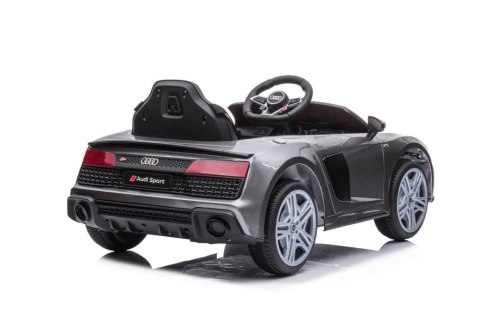 LEAN CARS Auto Na Akumulator Audi R8 Lift A300 Srebrne LEAN CARS Auto Na Akumulator Audi R8 Lift A300 Srebrne