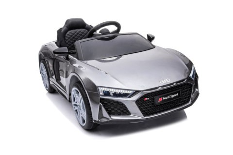 LEAN CARS Auto Na Akumulator Audi R8 Lift A300 Srebrne LEAN CARS Auto Na Akumulator Audi R8 Lift A300 Srebrne