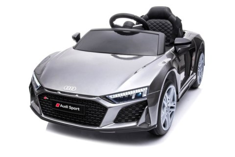 LEAN CARS Auto Na Akumulator Audi R8 Lift A300 Srebrne LEAN CARS Auto Na Akumulator Audi R8 Lift A300 Srebrne