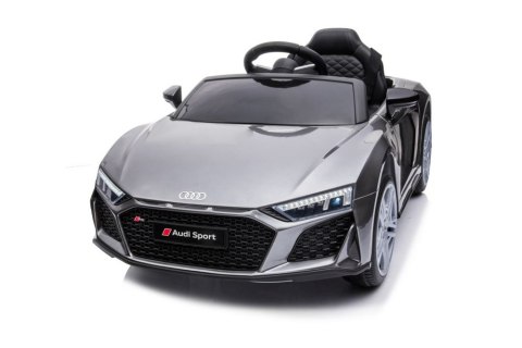 LEAN CARS Auto Na Akumulator Audi R8 Lift A300 Srebrne LEAN CARS Auto Na Akumulator Audi R8 Lift A300 Srebrne