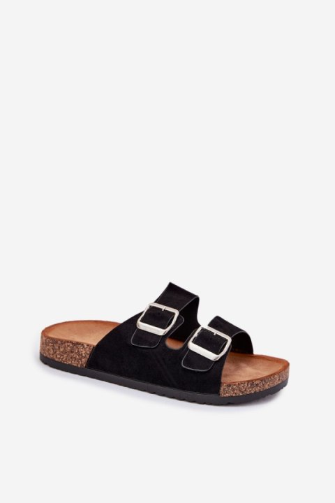 Sandał Klapki Model Livara WD295 Black - Step in style Sandał Klapki Model Livara WD295 Black - Step in style