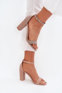 Sandały Model Kavina 1-215 Pink/Gold - Step in style