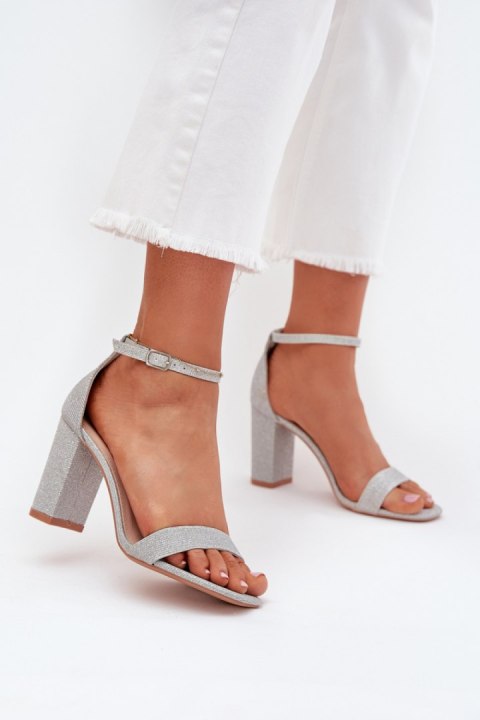 Sandały Model Kavina 1-215 Silver - Step in style Sandały Model Kavina 1-215 Silver - Step in style