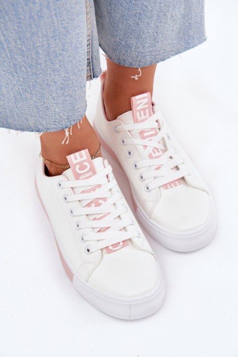 Trampki Model Ville LA221 Pink - Step in style Trampki Model Ville LA221 Pink - Step in style