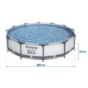 Basen ogrodowy stelażowy 366 x 76 cm 16w1 Bestway 56416 + maszynka do baniek GRATIS Bestway