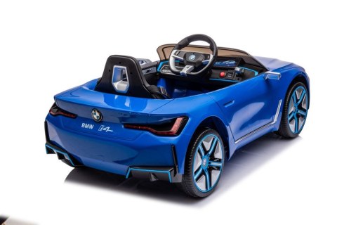 LEAN CARS Auto Na Akumulator BMW I4 Niebieskie 4x4 LEAN CARS Auto Na Akumulator BMW I4 Niebieskie 4x4
