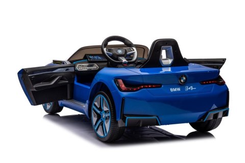 LEAN CARS Auto Na Akumulator BMW I4 Niebieskie 4x4 LEAN CARS Auto Na Akumulator BMW I4 Niebieskie 4x4