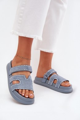 Sandał Klapki Model Delyna 27004 Blue - Step in style