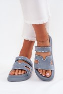 Sandał Klapki Model Delyna 27004 Blue - Step in style