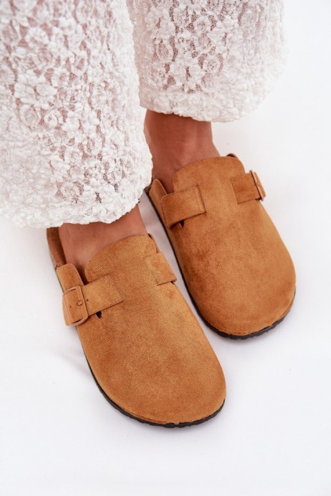 Sandał Klapki Model Klarae H5088 Camel - Step in style Sandał Klapki Model Klarae H5088 Camel - Step in style