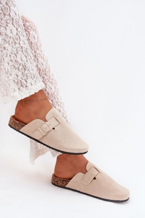 Sandał Klapki Model Klarae H5088 Light Beige - Step in style Sandał Klapki Model Klarae H5088 Light Beige - Step in style