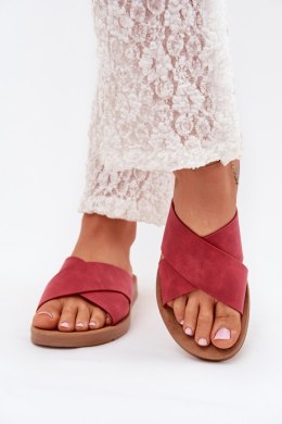 Sandał Klapki Model Lorana 2032 Bordo - Step in style