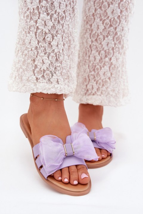 Sandał Klapki Model Tanira 2709-6 Violet - Step in style Sandał Klapki Model Tanira 2709-6 Violet - Step in style