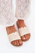 Sandał Klapki Model Vessira AM247 Beige - Step in style