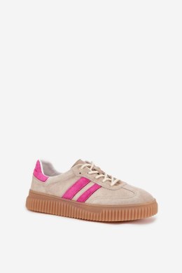 Buty Sportowe Model Cavira GD-XF-204 Beige/Pink - Step in style