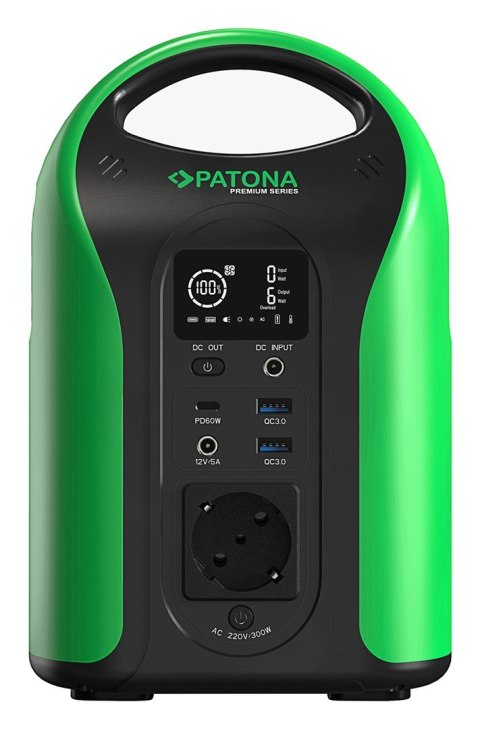 PATONA Przenośna stacja zasilania Patona Platinum 300W 283Wh PD60W USB5V/3A DC12/5A PATONA Przenośna stacja zasilania Patona Platinum 300W 283Wh PD60W USB5V/3A DC12/5A