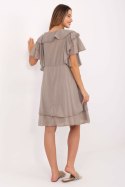 Sukienka Model MI-SK-102128.61 Dark Beige - Italy Moda