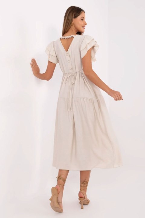 Sukienka Model MI-SK-A2489.21 Light Beige - Italy Moda Sukienka Model MI-SK-A2489.21 Light Beige - Italy Moda