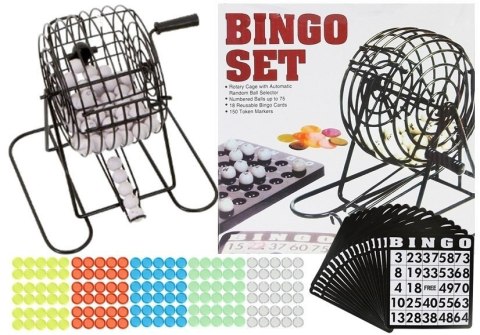 LEAN Toys Familijna Gra Losowa Bingo Lotto Metalowe