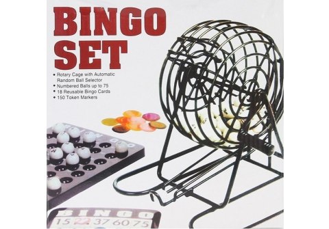 LEAN Toys Familijna Gra Losowa Bingo Lotto Metalowe