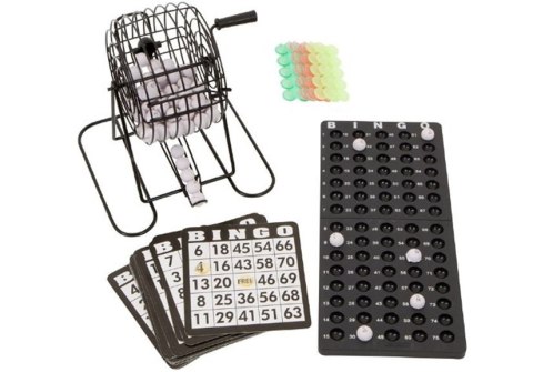 LEAN Toys Familijna Gra Losowa Bingo Lotto Metalowe