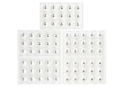 LEAN Toys Familijna Gra Losowa Bingo Lotto Metalowe