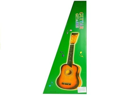 LEAN Toys Gitara Drewniana Klasyczna z Kostką Czerwona 60 cm