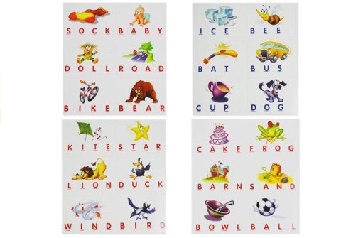 LEAN Toys Gra Do Nauki Angielskiego Dopasuj Literki 30 kart