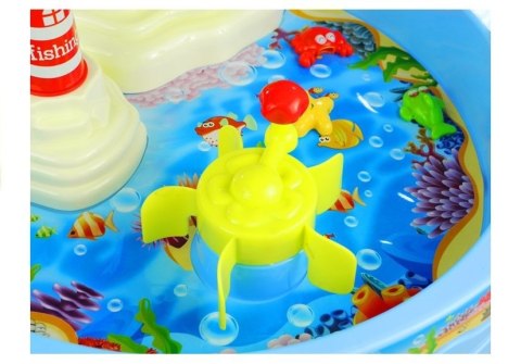 LEAN Toys Gra Łowienie Rybek Stolik Wodny Gra Świeci 25 Elem