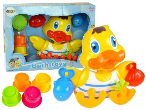 LEAN Toys Kaczuszka do Kąpieli Zestaw do Wanny Kubeczki