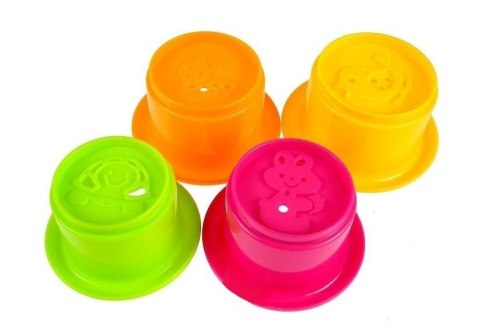 LEAN Toys Kaczuszka do Kąpieli Zestaw do Wanny Kubeczki