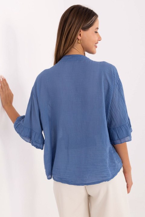Koszula Damska Model MI-KS-92224.95 Dark Blue - Italy Moda Koszula Damska Model MI-KS-92224.95 Dark Blue - Italy Moda