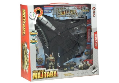 LEAN Toys Odrzutowiec Samolot Wojskowy Myśliwiec Świeci Gra