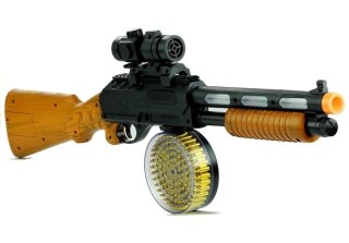 LEAN Toys Pistolet Broń Karabin AK 868-1 Świeci Gra 60 cm