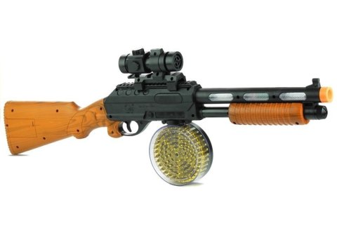 LEAN Toys Pistolet Broń Karabin AK 868-1 Świeci Gra 60 cm