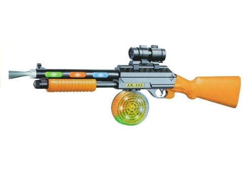 LEAN Toys Pistolet Broń Karabin AK 868-1 Świeci Gra 60 cm