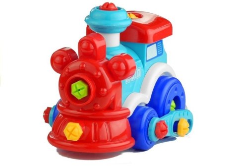 LEAN Toys Rozkręcana Ciuchcia Jeżdżąca Narzędzia Figurki