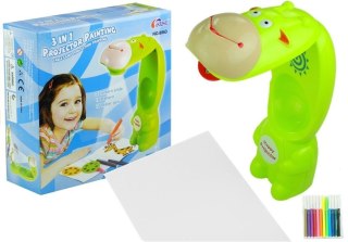 LEAN Toys Rzutnik Projektor Żyrafa + Zeszyt + Pisaki Wodne