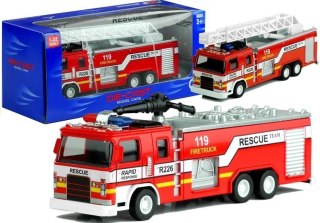 LEAN Toys Samochodzik Wóz Strażacki z Drabiną 2 Rodzaje 1:32