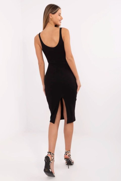 Sukienka Model RV-SK-7531.54 Black - Rue Paris Sukienka Model RV-SK-7531.54 Black - Rue Paris