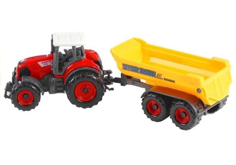LEAN Toys Traktory z Przyczepami Zestaw Maszyny Rolnicze 6w1