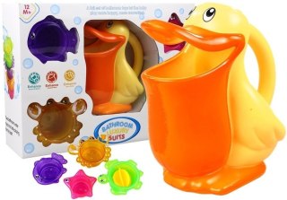LEAN Toys Zabawka do Kąpieli Pelikan Foremki Zwierzątka