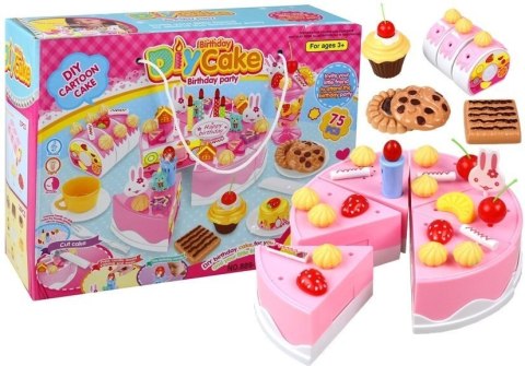 LEAN Toys Zestaw Przyjęcie Urodzinowe Tort Do Krojenia Deser