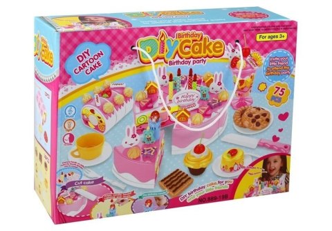 LEAN Toys Zestaw Przyjęcie Urodzinowe Tort Do Krojenia Deser