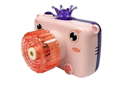 LEAN Toys Aparat puszcza Bańki mydlane na Baterie Różowy