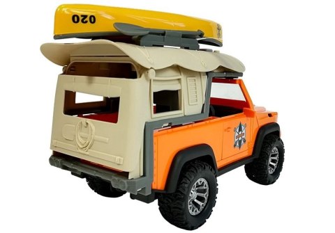 LEAN Toys Auto Samochód Campingowy Jeep Dźwięki i Światła